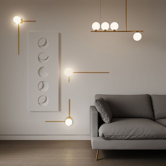 70136/4 / потолочный светильник / латунь