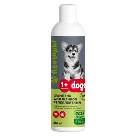 Шампунь для щенков репеллентный, 250 мл (4,49 б)