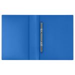 Папка с пружинным cкоросшивателем Стамм Кристалл, 700мкм, корешок 17мм, синяя