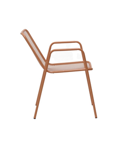 "Зевс" стул стальной, цвет темно-коралловый