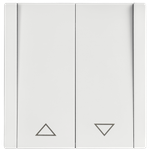 FORTE&PIANO Выключатель жалюзи 10А FP211M металл белый IEK