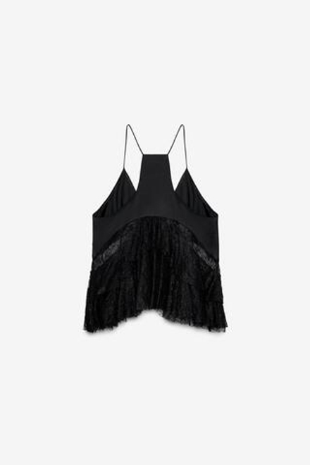 ZARA ТОП НА ТОНКИХ БРЕТЕЛЯХ, ЧЕРНЫЙ