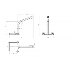 Кронштейн на опору ЭРА SPP-AC3-0-350-060 с 1 хомутом 350mm d60mm