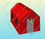 Надувной шатер "Алый" 5*3*3 м