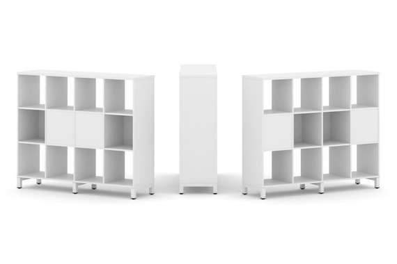 Style Project Набор стеллажа 2-х сторон., 3 яр. SN.NSD-341  1488*400*1248