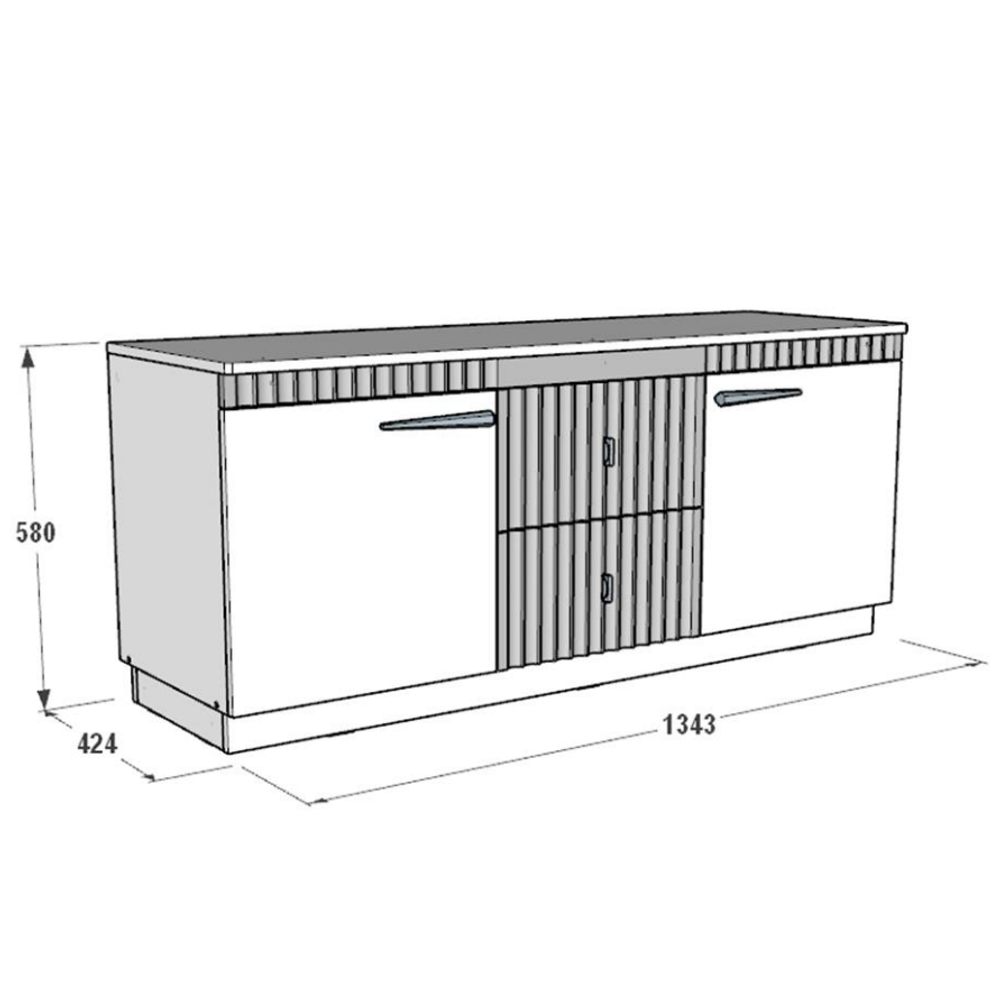 Ольга-3 Тумба ТВ с цоколем