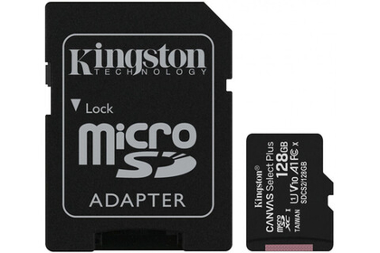 Карта памяти Kingston microSDXC Canvas Select Plus Class 10 UHS-I U1 (100/10MB/s) 128GB