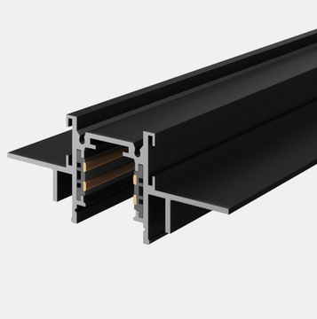 Шинопровод магнитный встраиваемый под ГКЛ 12мм (заглушки) 2м ST1004.429.12 чёрный Skyline 48+ ST-Luce