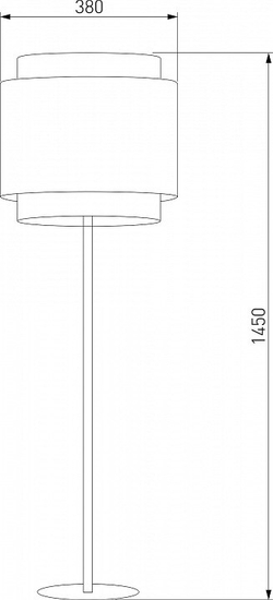 Торшер TK Lighting 5568 Boho Black