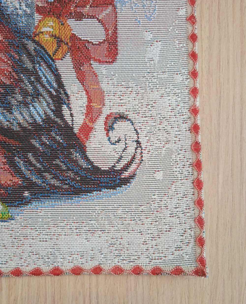 Набор декоративных гобеленовых салфеток Рябиновое чудо 4шт 25х25 см