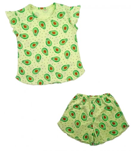 Пижама 614/22 салатовая с авокадо