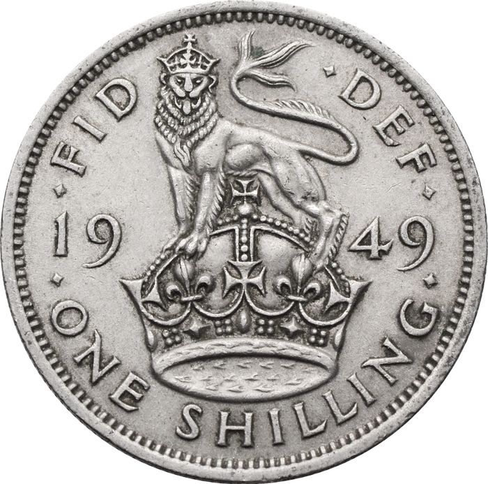 1 шиллинг 1949 Великобритания (Английский шиллинг)