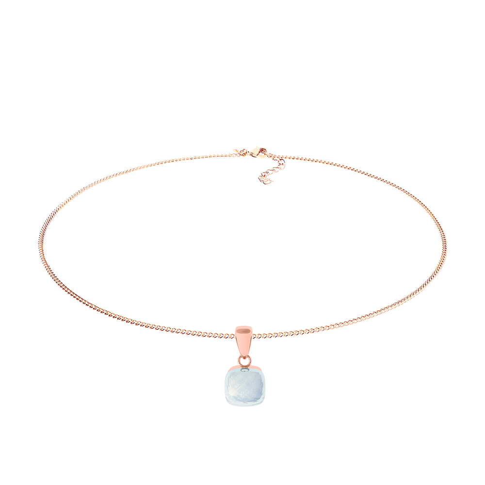 Колье Qudo Firenze arctic blue opal 400368.1 BL/RG
