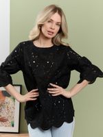 Блузка Милица-1 Виотекс ЧЕРНЫЙ -4
