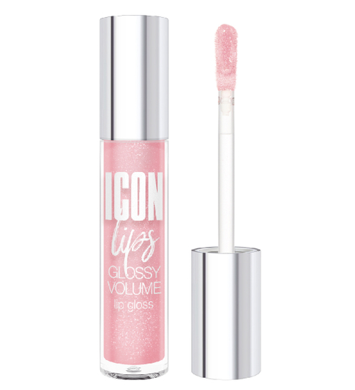 LUX VISAGE Блеск для губ с эффектом объёма "ICON LIPS" тон 509 POWDER ROSE 3,4 мл
