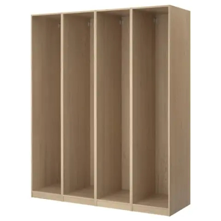 Каркас гардероба - IKEA PAX, 200x58x236 см, под беленый дуб ПАКС ИКЕА