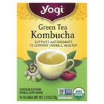 Yogi Tea, зеленый чай комбуча, 16 чайных пакетиков, 32 г (1,12 унции)