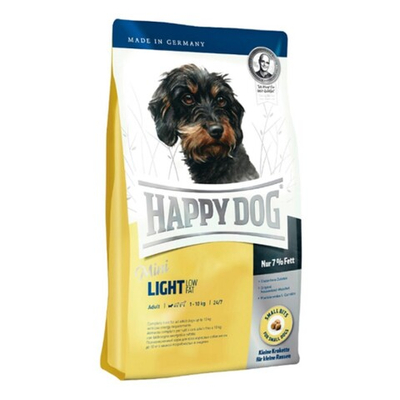 Happy Dog Mini Light - корм для собак мелких пород с проблемами лишнего веса с птицей, лососем и ягненком