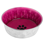 Миска Mr.Kranch из нержавеющей стали с керамическим покрытием Daimond 2,7 л нескользящее основание пурпурная