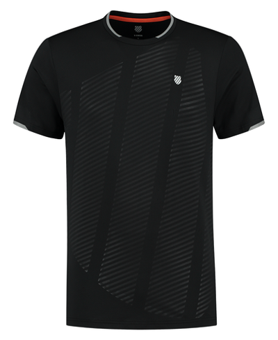 Мужская теннисная футболка K-Swiss Tac Hypercourt Shield Crew 2 - jet black