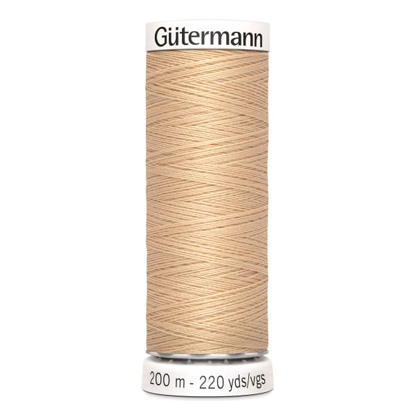 Нитки универсальные Gutermann Sew-all 100 (200 метров), 5 кат. | 421 топленое молоко