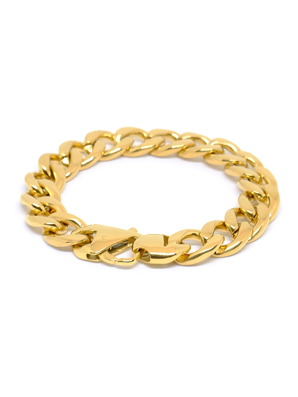 Мужской браслет из стали, панцирное плетение