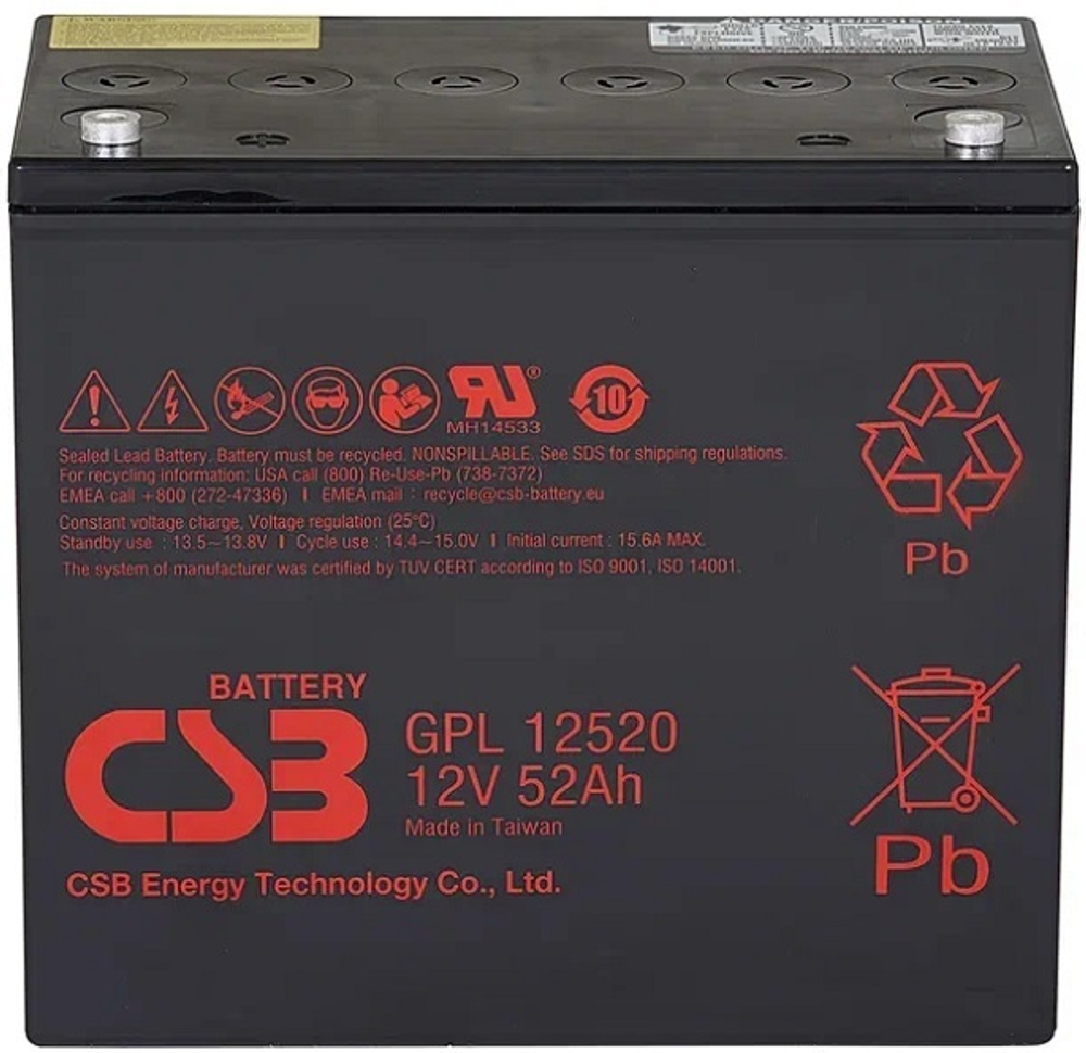 Аккумулятор  CSB GPL12520