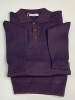 Лонгслив мужской,Поло с длинным рукавом