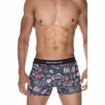 Трусы мужские боксеры черные с принтом DARKZONE DZN2066