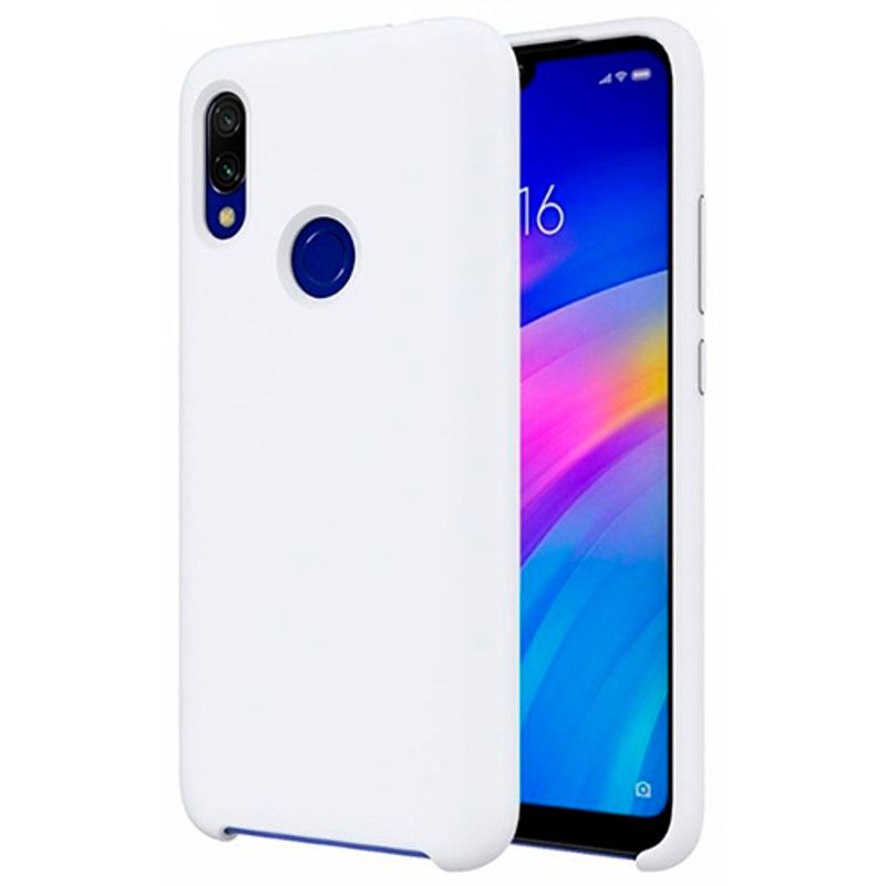 Silicone Cover для Xiaomi Redmi Note 7 White