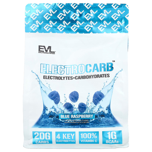 EVLution Nutrition, ElectroCarb ™, голубая малина, 900 г (31,75 унции)