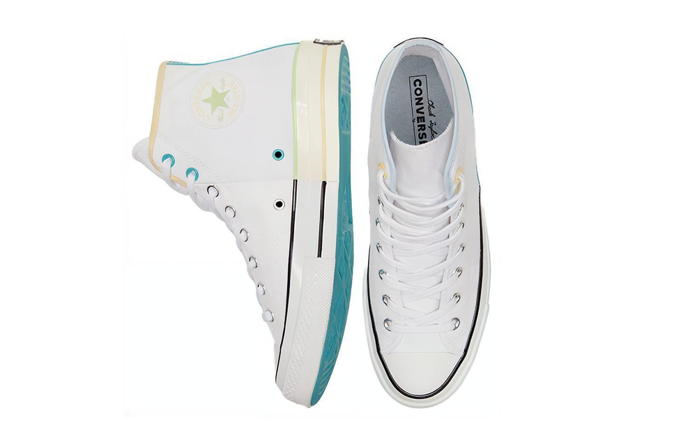 Converse 1970s chuck Taylor all star Ice Cream Ducks Cream Skid-Resistant High Canvas Men and Women's White