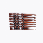 Набор деревянных крючков для вязания из 7 штук (4- 10 мм.) из древесины кедра. KN2