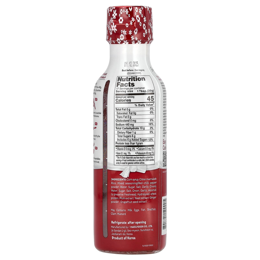 Jayone, Ajumma Republic, корейский острый соус с юдзу, 335 г (11,82 унции)