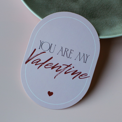 С-1172 карточка (7,5х10,5 см) You are my Valentine (в упаковке 10 шт.)