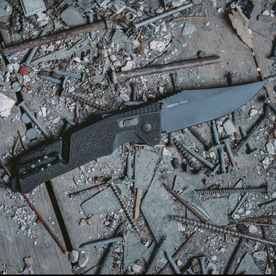 Складной нож SOG, 11-12-03-57 Trident Mk3 Olive Drab c клинком из стали D2, рукоять GRN