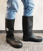 Рабочие сапоги ПВХ без МП черные (размер 40)