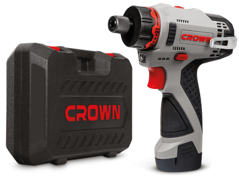 Аккумуляторный шуруповерт CROWN CT21072HBX-2 BMC