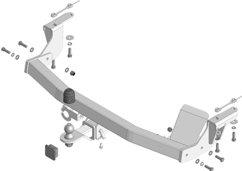 Фаркоп ОЦИНКОВАННЫЙ для Changan CS95 2023- ZincaR.ZC102E