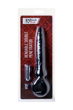 Насадка на пенис Black&Red by TOYFA с вибрацией, PVC, чёрный, 24 см