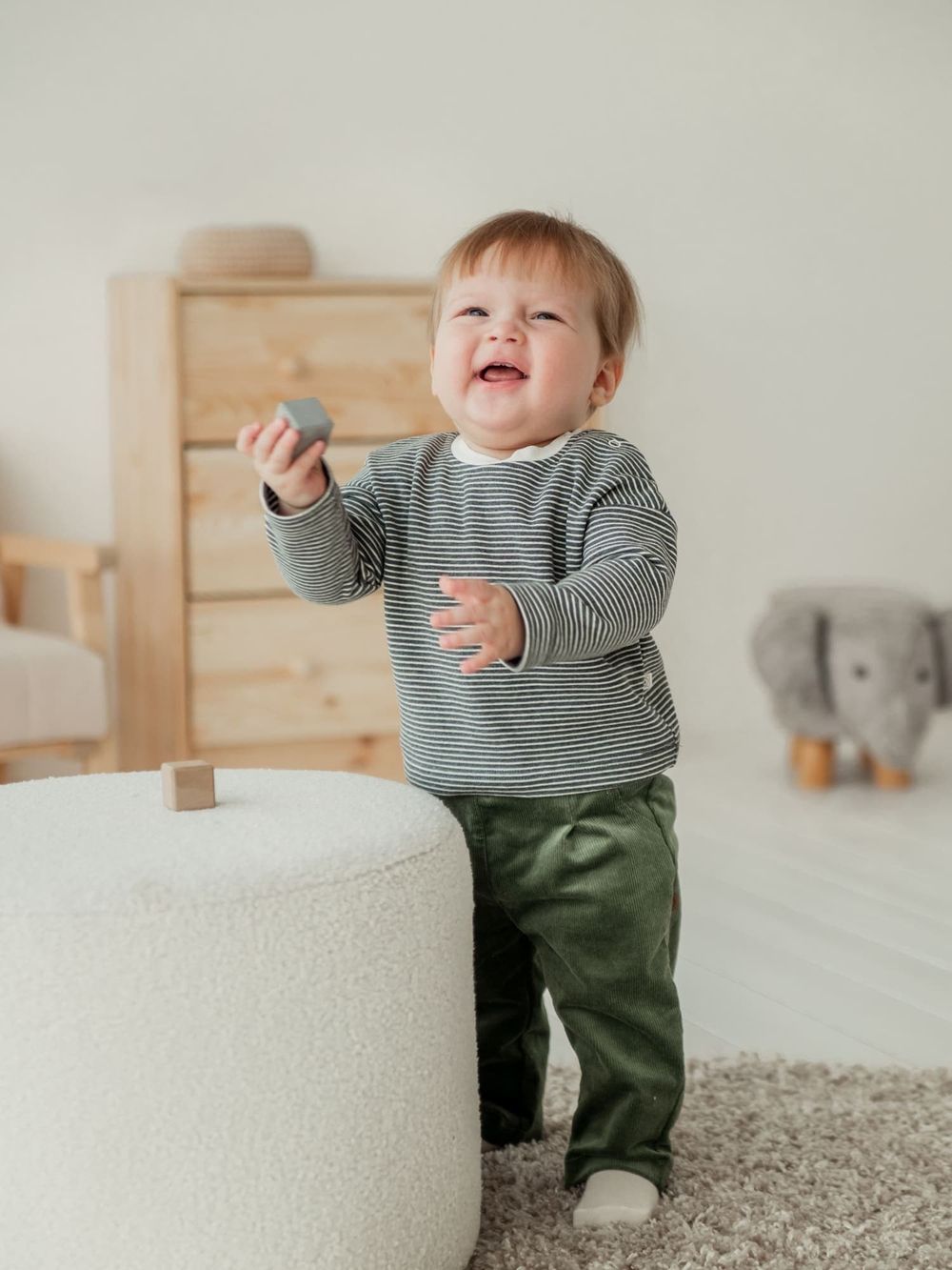 Лонгслив "Полоска Графит" с начесом 0+