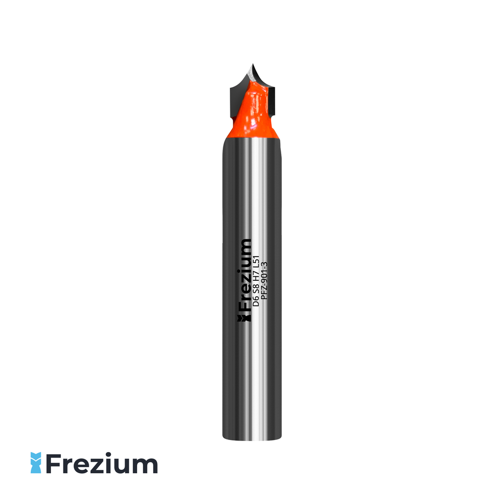Пазовая фасонная фреза по дереву &quot;Frezium&quot; (6x8x7x51 R3; PFZ-901-3)