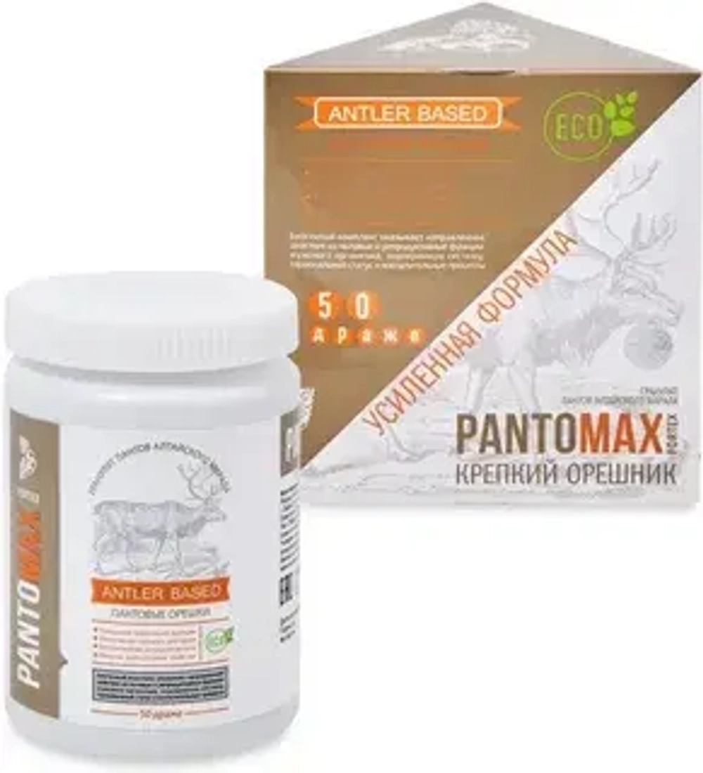 Pantomax Fortex Крепкий Орешник усиленная формула для мужчин, 50 драже