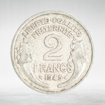 France, 2 Francs 1945 - Light Type, VF