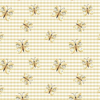 бежевые бабочки на клеточке
