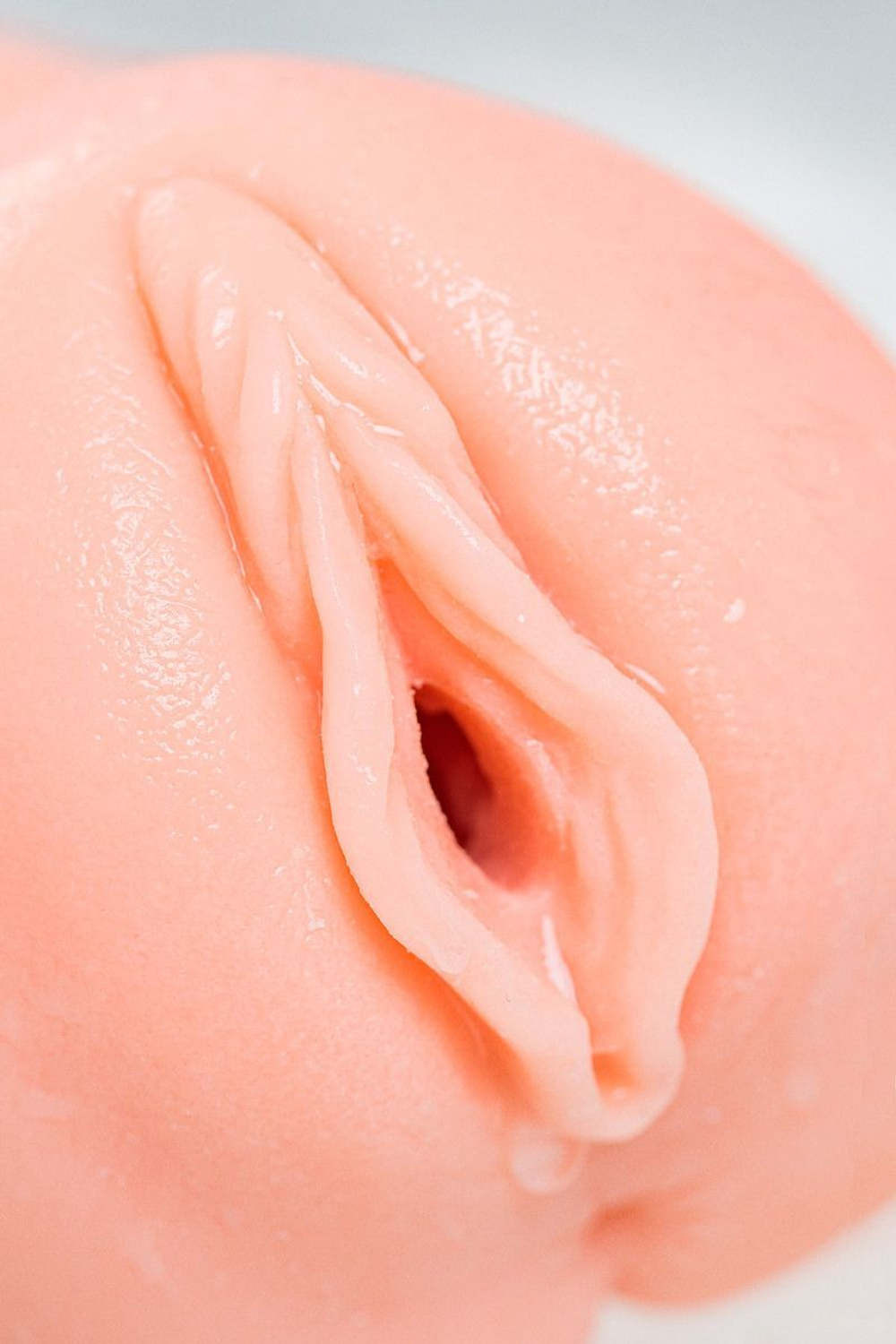 Телесный вибромастурбатор-вагина с рельефом Emily (Цвет: телесный)