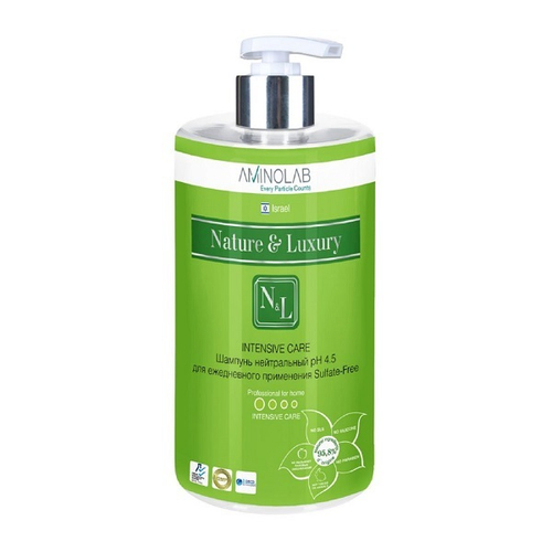 Шампунь для ежедневного применения нейтральный pH 4.5 Sulfate-Free Nature&Luxury Intensive Care 730мл