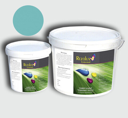 Резиновая краска Rezolux Universal /14 кг/ лазурь 6027