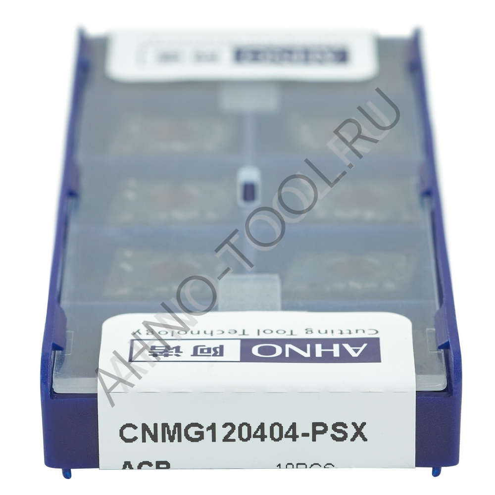 Пластина твердосплавная ISO CNMG120404-PSX ACP10E  AHNO по стали, чистовая