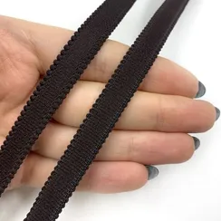 Резинка бретелечная шоколад 10 мм (цв. 111), 612/10